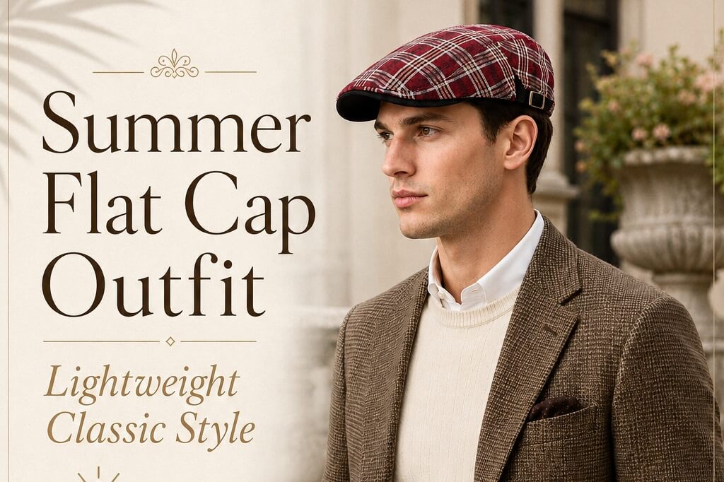 Summer Flat Cap Outfit for Men: Lightweight Smart Casual Style | Hat Noble