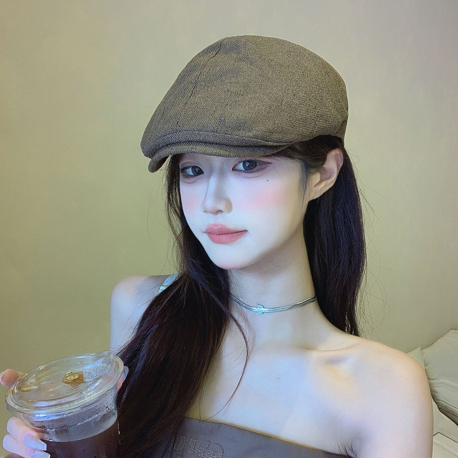 Newsboy hat