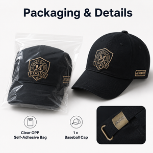Soft crown embroidered baseball cap size and specifications with 56–60 cm adjustable head circumference