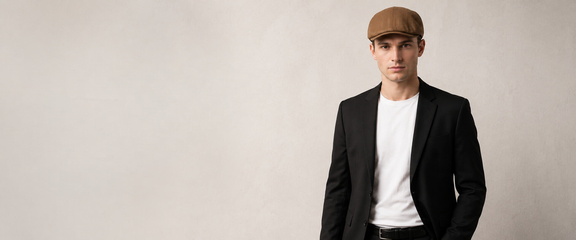 Hat Noble vintage flat cap for men styled with a classic casual old money outfit.
