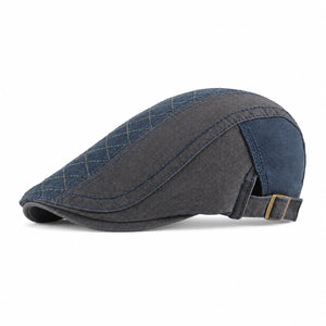 Navy cotton flat cap SKU image for classic daily outfits